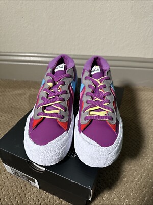 Nike Blazer Low x KAWS x Sacai Purple Dusk DM7901-500 Size 10