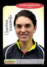 Christina Maierhofer Autogrammkarte Original Signiert Biathlon + G 17233