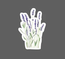 Lavender Sticker Purple Flowers Waterproof Floral Scent Plant Gift NEW