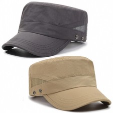 Hommes Maille Respirant Casquette Réglable Extérieur SPORTS Quick Sec Casquette
