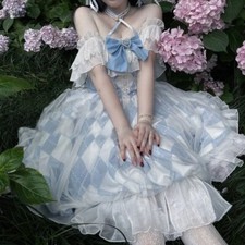 Sweet Lolita Party Lolita Dress Victorian Women Vintage Bow Ruffles Victorian