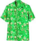 Wes and Willy Mens St. Patrick’s Day Hawaiian Shirt Vintage Floral