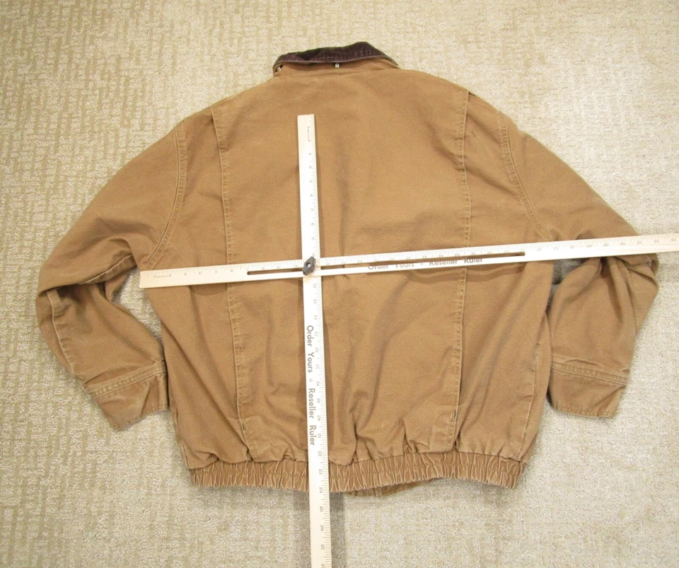 Bulwark FR Jacket Men Extra Large Brown Fire Flame Resistant Canvas Heavy Duty - Image 4 of 4