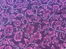 Fabric Oakhurst Leaf  Purple 44" x 36”821