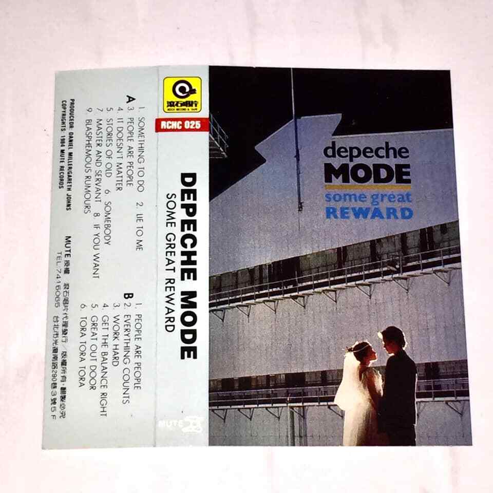 Depeche Mode 1987 Some Great Reward Taiwan Edition Cassette Tape w