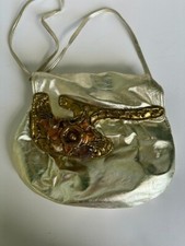 Vintage 1970's Carvalhu's Brutalist Amethyst, Brass... and bronze leatherCarvalh