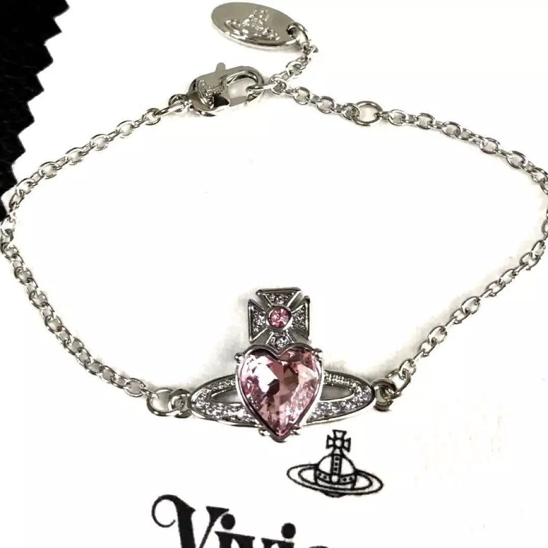 Vivienne Westwood Crystal-Embellished Mini Bas Relief Chain Bracelet |  Harrods CO