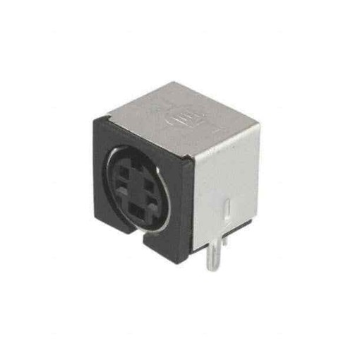 CONN RCPT FMALE MINI DIN 4P SLDR - 第 1/1 張圖片