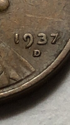 1937 D/D LINCOLN WHEAT PENNY CENT RPM ERROR + Doubling On Date & Reverse Lot U50