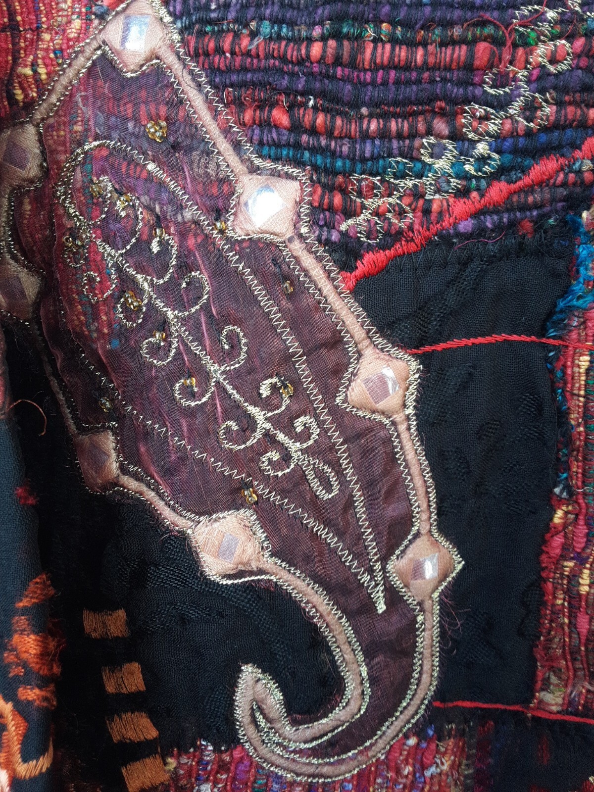 Chicos Design Boho, Tapestry, Patchwork Embroider… - image 8