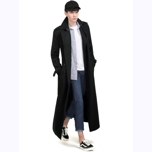 Men's Extra Long Trench Coat 