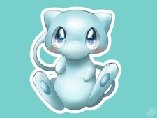 Pokemon anime pok mon mew wallpaper aqua Pad Gaming Mat Desk