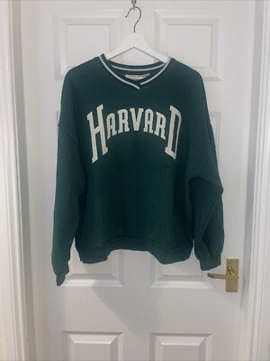 Pull Bear Harvard Varsity Sweatshirt Top Generous Small UK