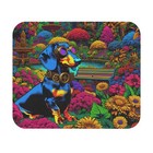 Mouse Pad (Rectangle) Dachshund in Pop Art Steampunk Design 2