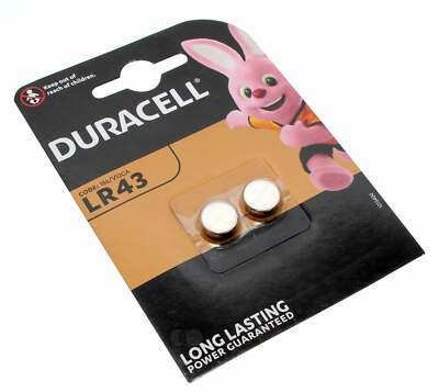 10 Batterie A Bottone Duracell LR43 – Alcaline 1.5V – Confezione 5x2 – V12GA AG12 - Foto 3