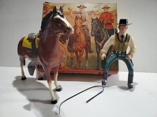 1950's Hartland Western Wyatt Earp Hugh O'Brian Figure Horse w/Box 809
