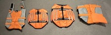 4 Dog Life Jackets Floatation S,M,L,XL Pet Life Vest Swimming Reflective Orange
