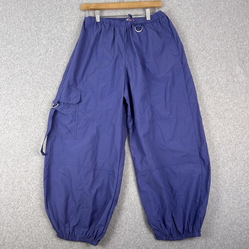 Urban Outfitters Pants Women's S Blue Pull-On Parachutes Cargo Utility Retro 90s