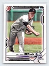 2021 Bowman Draft - McCade Brown #BD-59 Colorado Rockies