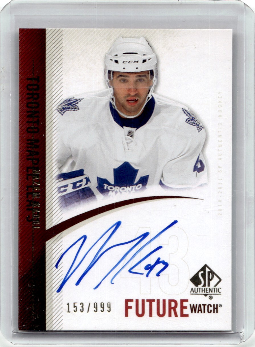 2010-11 SP Authentic Future Watch Autograph Rookie Nazem Kadri RC Auto 153/999