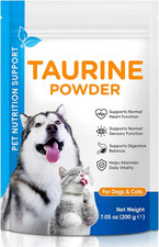 Taurine Powder for Cats and Dogs, Pet Heart Support Taurine Powder Supplement,