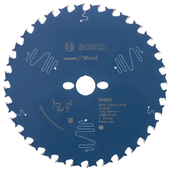 Bosch KreissäGeblatt Expert For Wood, 254 X 30 X 2,6 Mm, 32, 2608644341-image