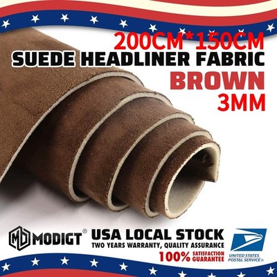 Headliner Fabric Suede with Foam-Backed Roof & Panel Lining Upholstery Renew