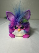 Furby DJ Rainbow Neon Star Interactive Toy Long Furby Tested And Works