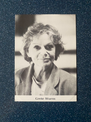 Autogrammkarte   Grete Wurm