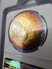 🤩🌈 RAINBOW TONING - EYE CANDY SERIES 1 - 1992 Silver Eagle - NGC MS68⭐️ 🤩