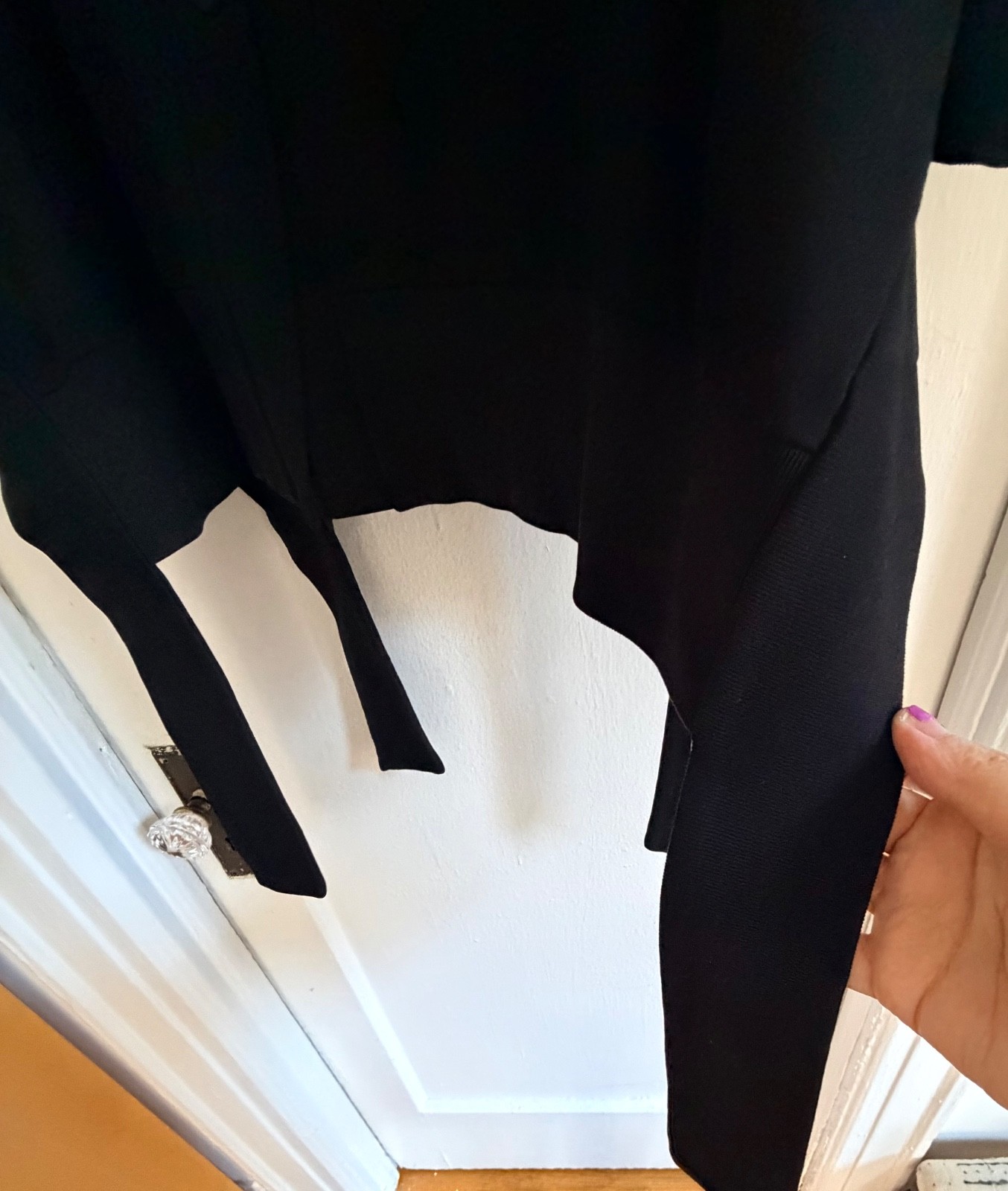 Simone Rocha Black Button Back Sweatshirt, size L… - image 7