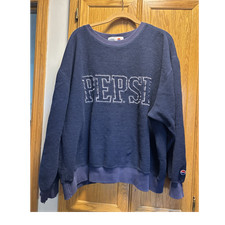 Pepsi Sweatshirt XL Blue - vintage Classic Pepsi sweatshirts