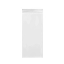 100 Count Clear Resealable Tall Thin Zip Bags, Long Thin Ziplock Bags - 3.1" ...