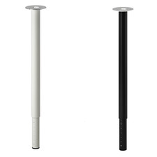 NEW IKEA Stable & Stylish OLOV Adjustable White/Black Table Leg Sealed Packaging