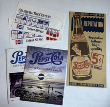 Vintage Pepsi Cola Paper Ephemera Advertising Lot