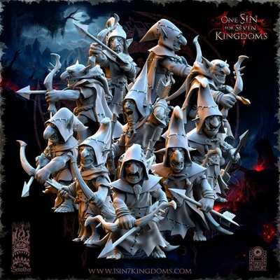 10x Black Horde Goblins Bogenschützen Beholder für AOS Sigmar Shootas Gitz