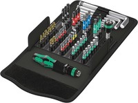 Wera 05057460001 Werkzeug-Set Bit Set Kraftform Kompakt 100, 52-Teilig,