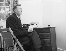 Britain's Roger Bannister first break four-minute mile barrier rea- Old Photo