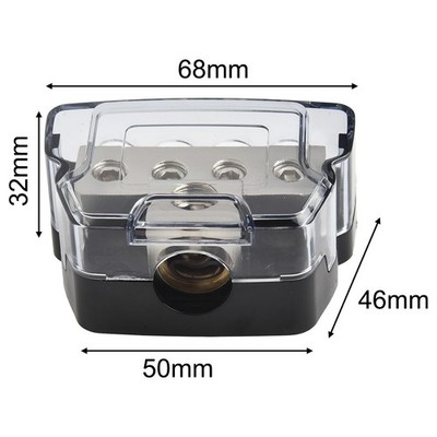 Auto Audio Stromverteiler Block ABS Zinklegierung 2 Wege 3 Wege 4 Wege Box