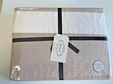 Merryfeel 3-Piece 100 Cotton Yarn-Dyed Seersucker Stripe Queen Duvet Set Khaki