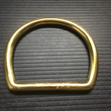Vintage Solid Brass Dee Ring D-Ring for Leath...