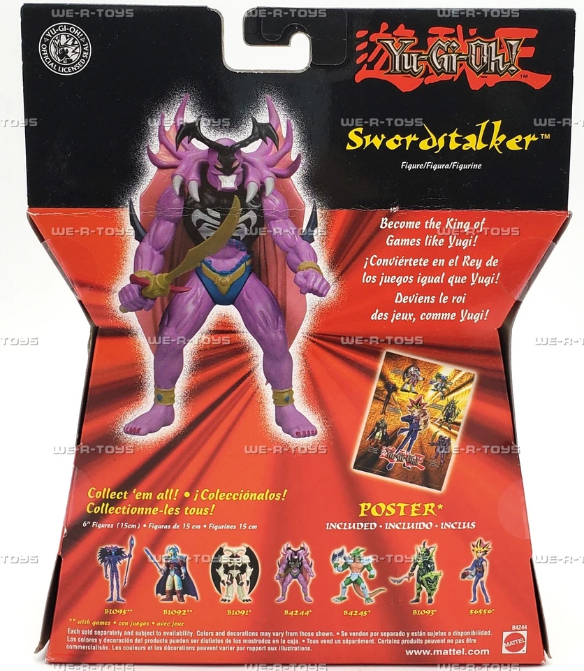 Yu-Gi-Oh! Swordstalker Figure & Poster 2002 Mattel B4244 NRFP - Image 4 of 4