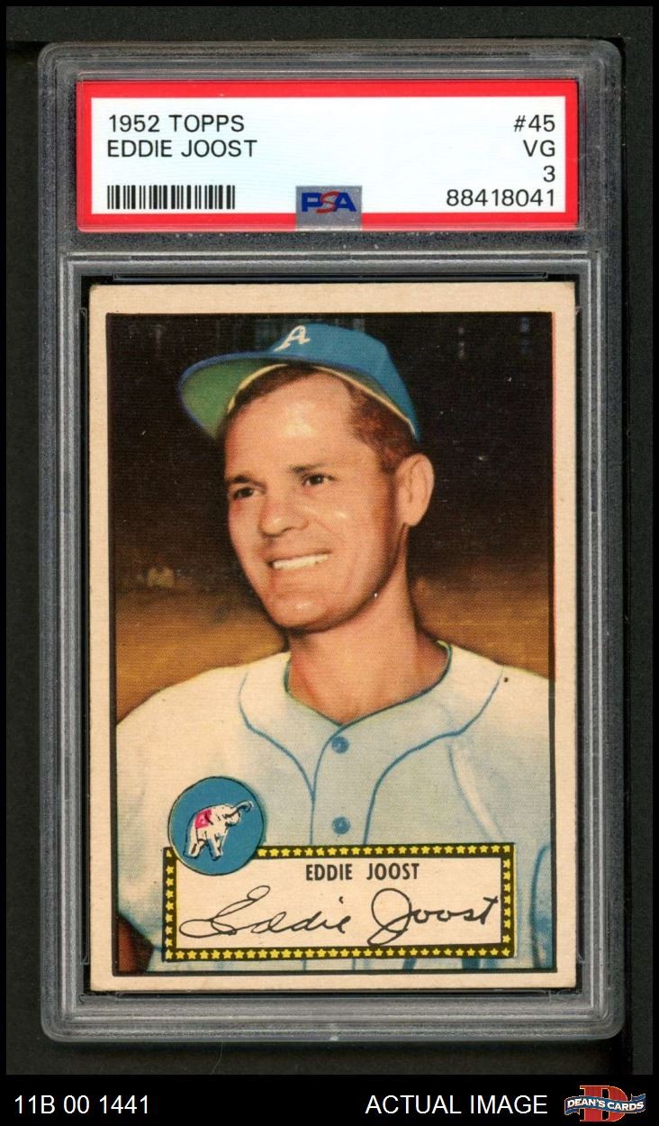 1952 Topps #45 Eddie Joost Athletics PSA 3 - VG