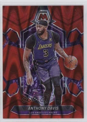 2023-24 Panini Mosaic Red Seismic Prizm 196/299 Anthony Davis #73 09gj