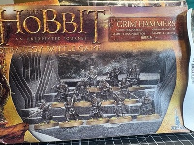 LOTR The Hobbit Grim Hammers OOP 10x Dwarf Warriors NOS Games Workshop MESBG