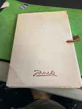   Vintage Janeke Italy Tortoiseshell Vanity Set Mirror  Comb w/ Original Box  