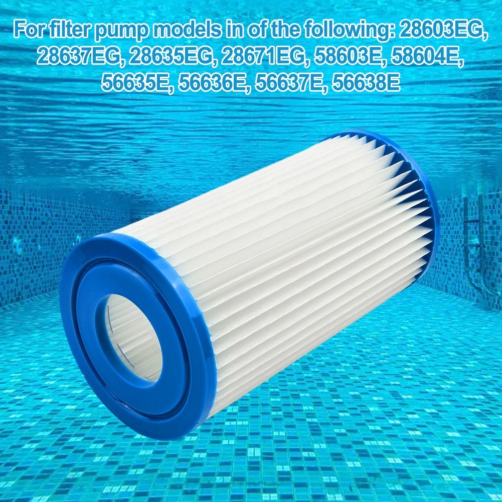 Cartucho Filtro Piscina para Intex Tipo A/C Limpieza Repuesto (2 Piezas)
