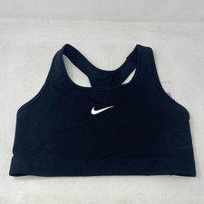 Nike Swoosh 2.0 Dri-FIT Sports Bra Black/White Women s L