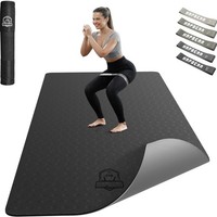 Yogamatte Xxl Rutschfest 183X91Cm 6Mm Tpe Gymnastikmatte Fitnessmatte