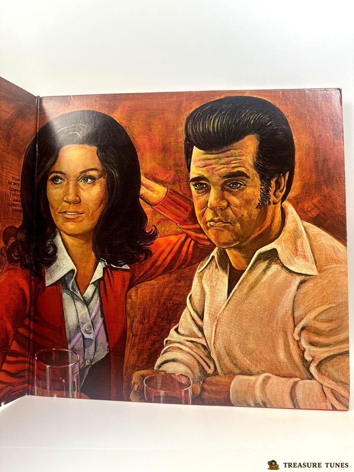 Conway Twitty & Loretta Lynn - Honky Tonk Heroes Vinyl LP - Image 4 of 4